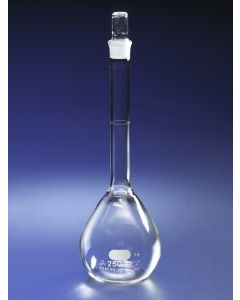 Corning PYREX Economy Volumetric Flasks, Glass Standard Taper Stopper; 10206F; 5641-250